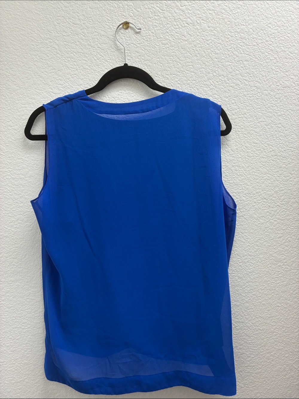 Vince Camuto Bright Cobalt Blue Draped Sleeveless Camisole - Picture 2 of 4